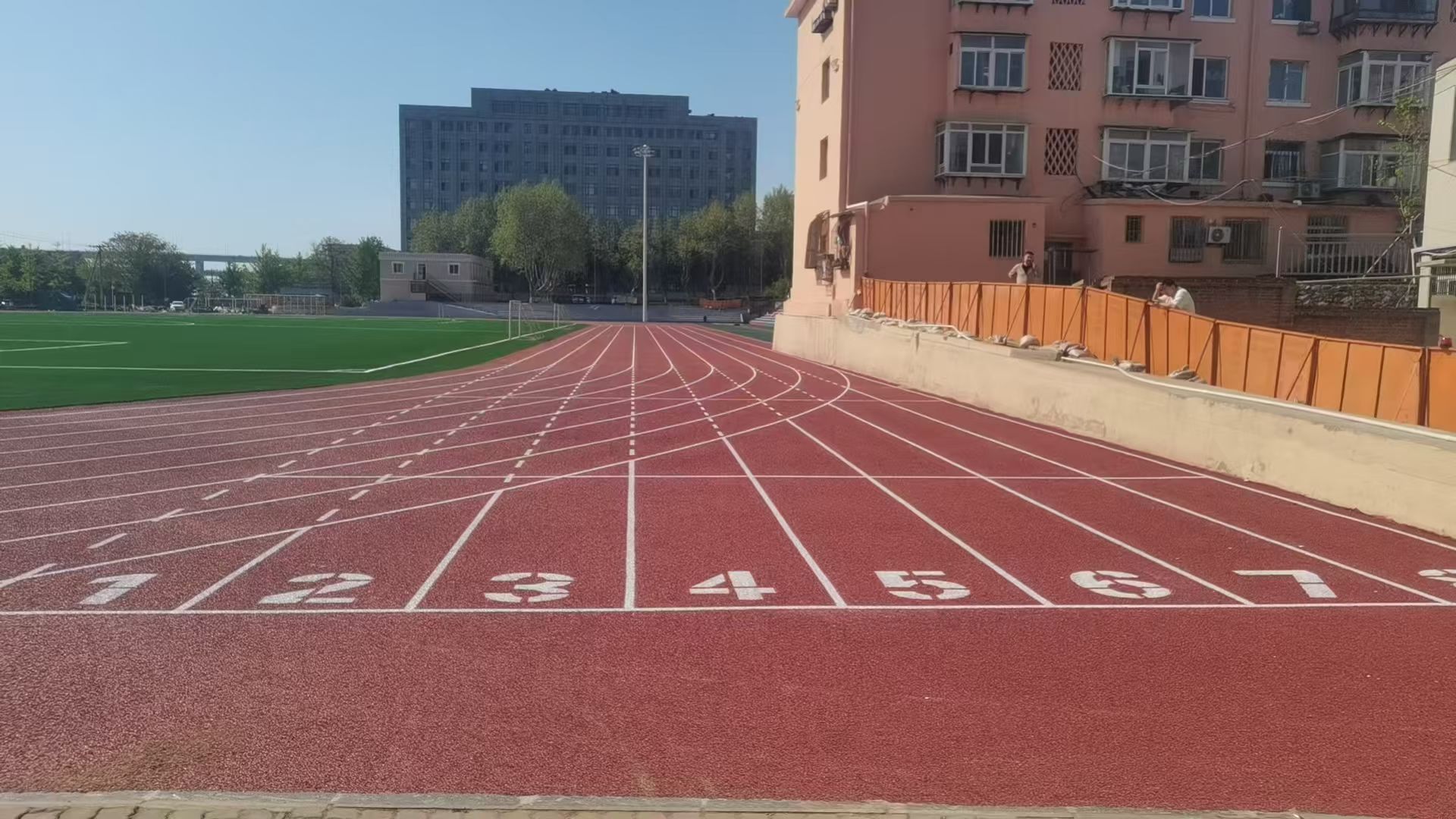 晋中市足球场人造草坪健身步道 - 方案